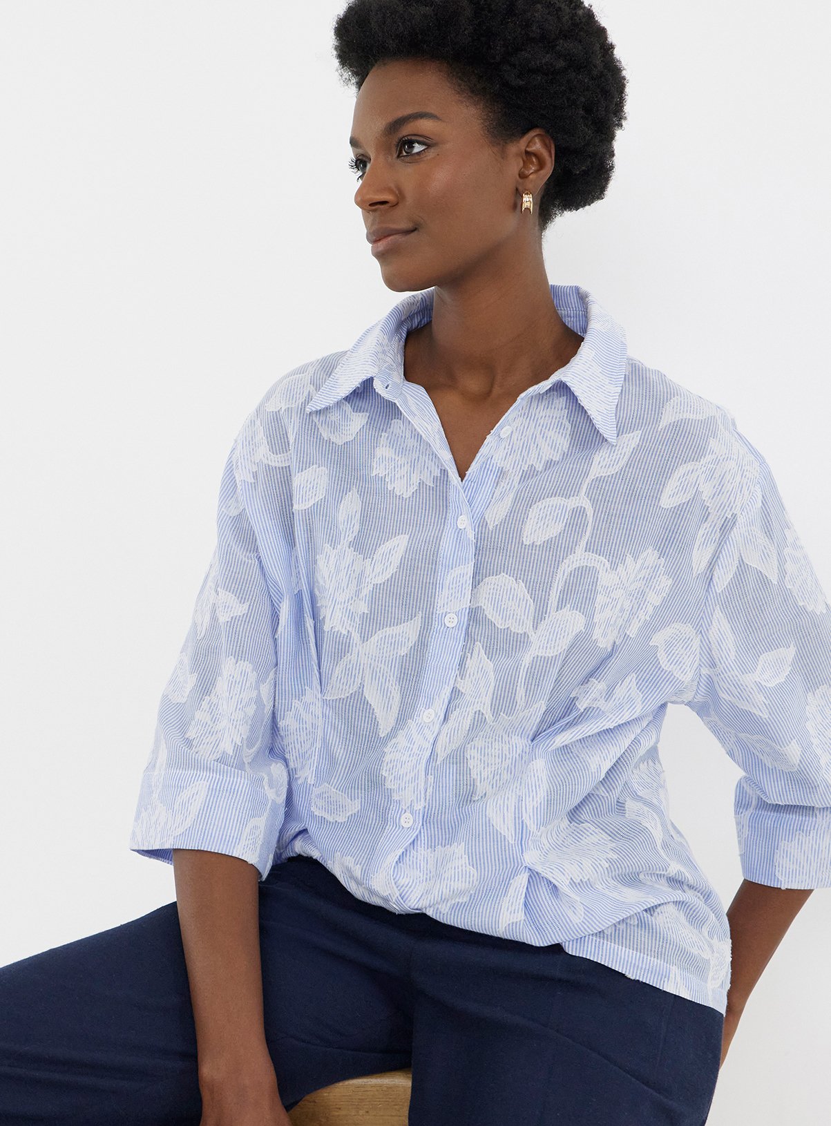 JD WILLIAMS Waist Seam Shirt 24