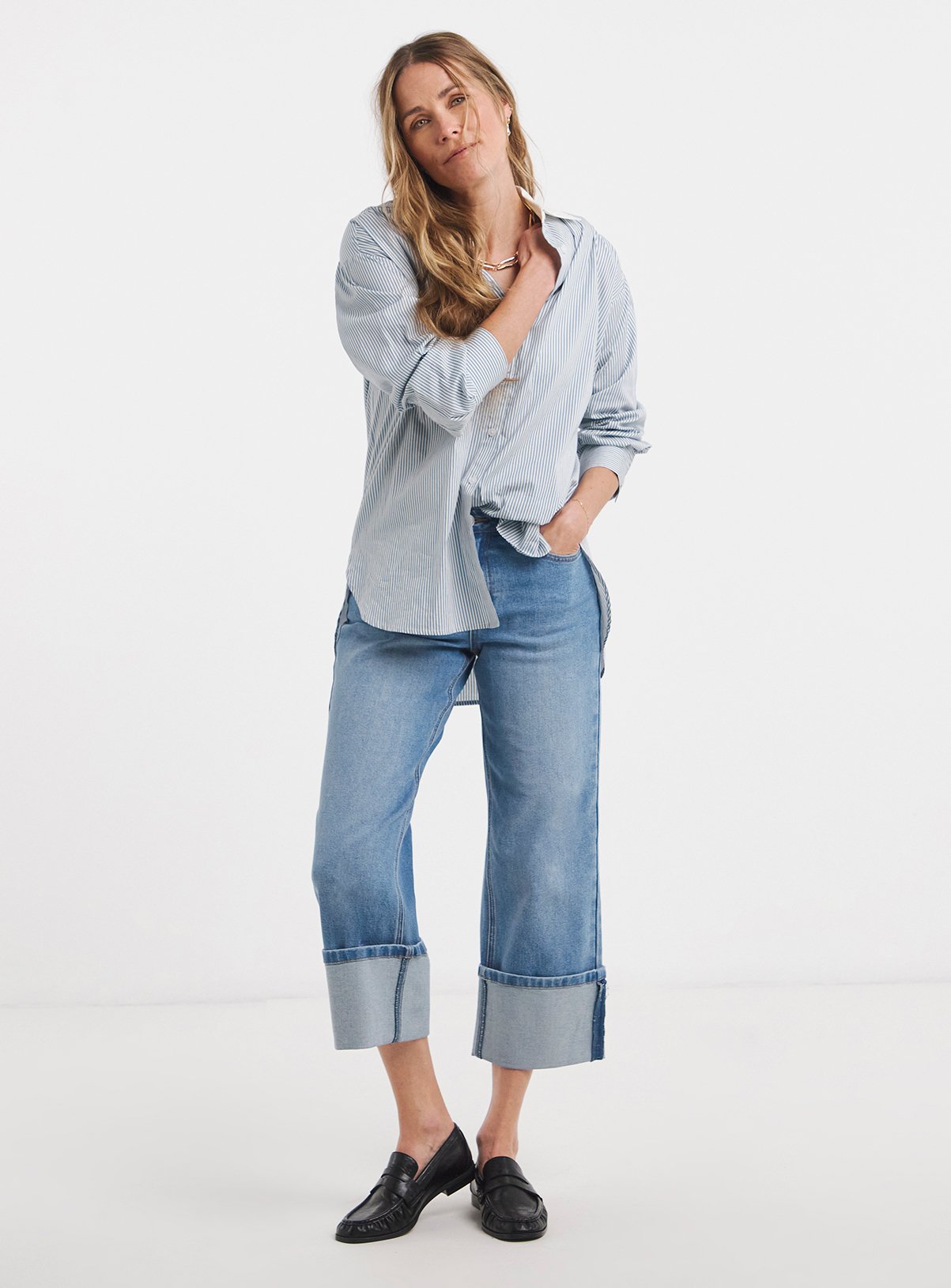 JD WILLIAMS Straight Leg Turn Up Jean 