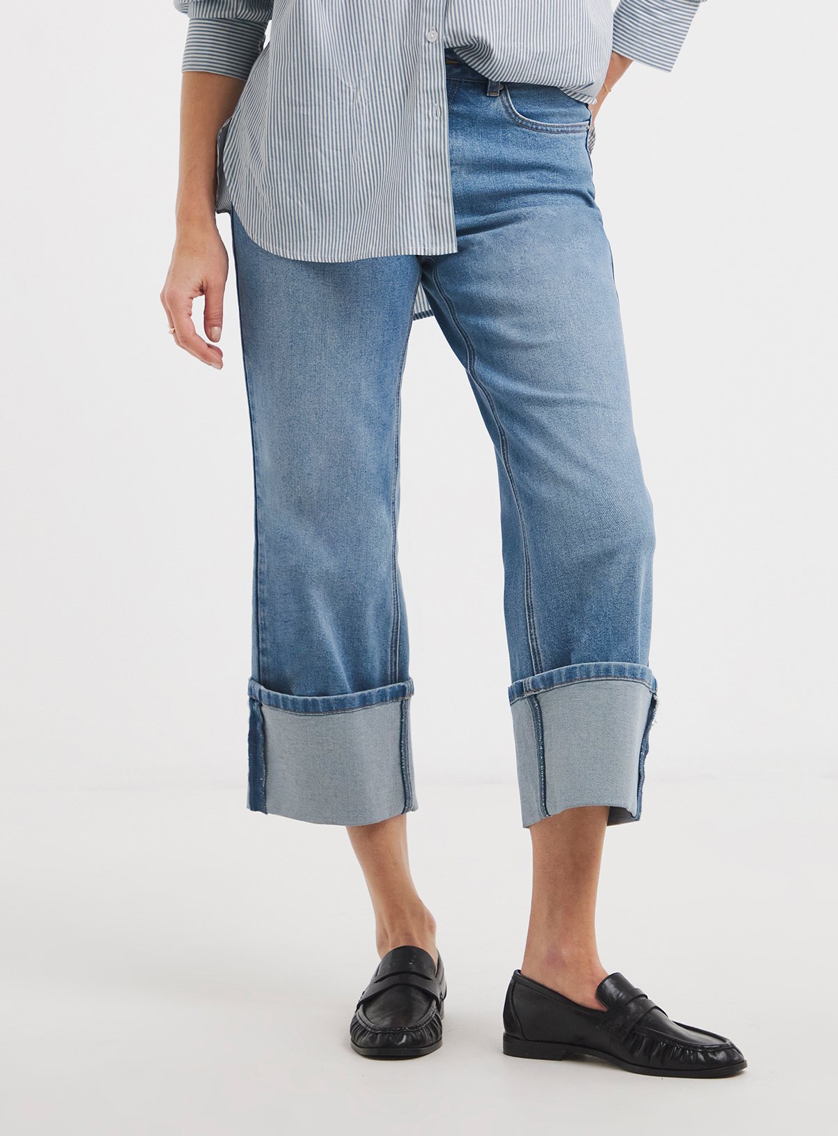 JD WILLIAMS Straight Leg Turn Up Jean