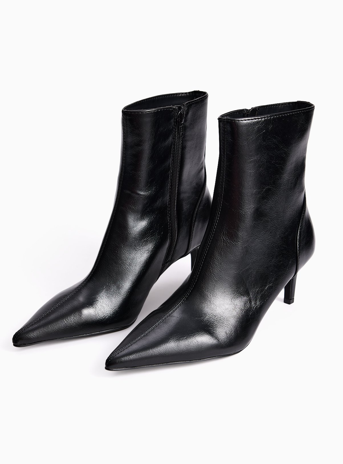 Pointed Toe Stiletto Heel Ankle Boots 