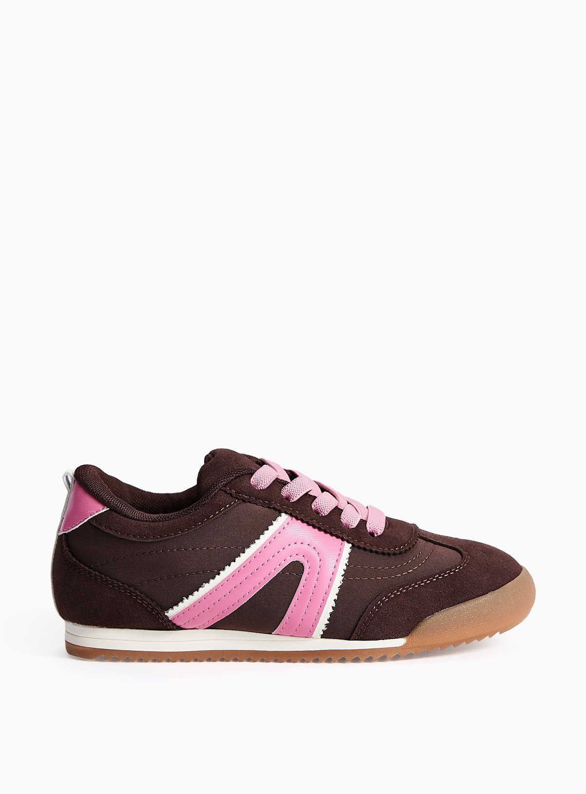 Brown & Pink Slimsole Trainers 