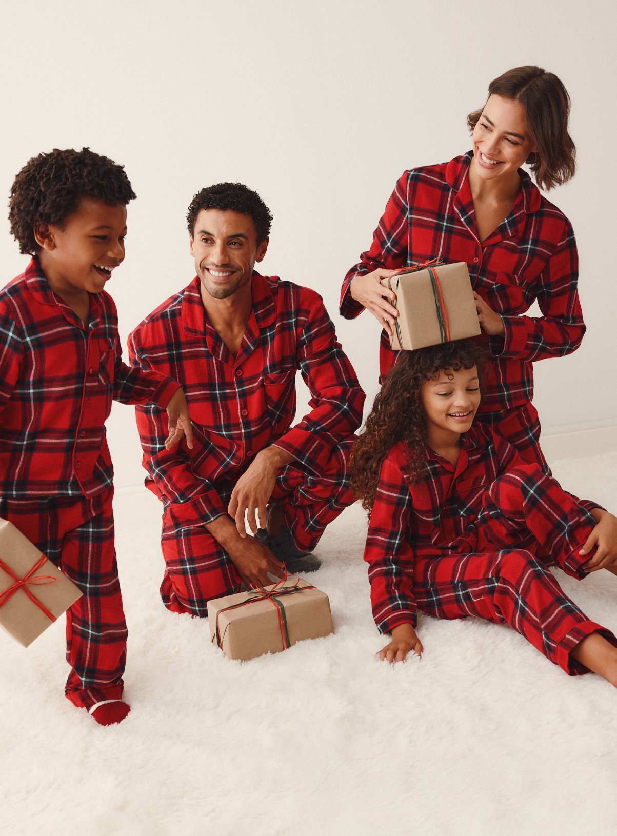 Red Check Traditional Pyjama Set 