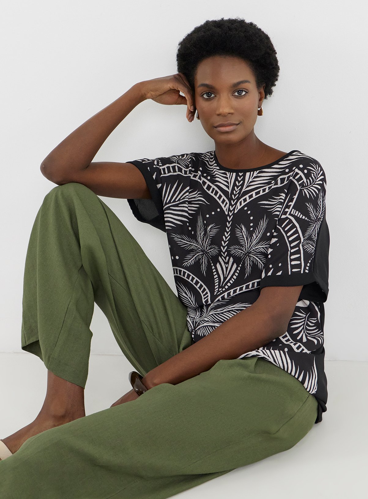 JD WILLIAMS Short Sleeve Boxy Top