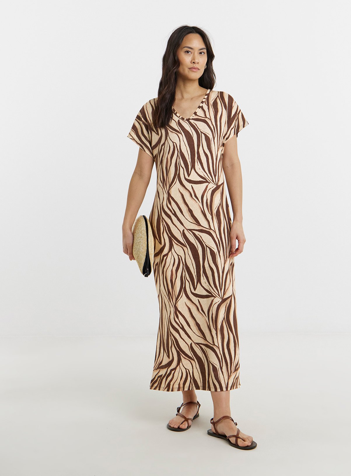 JD WILLIAMS Soft Touch Midi T Shirt Dress 