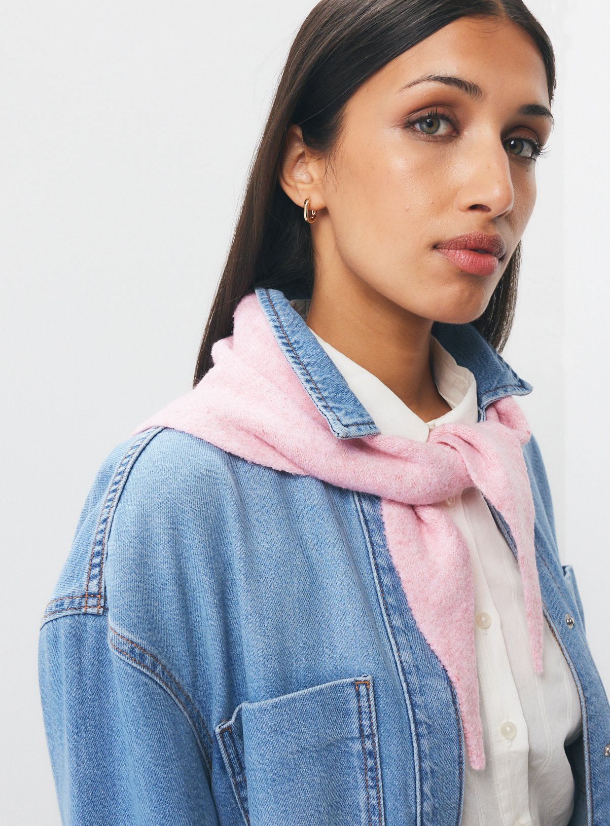 Pink Triangle Scarf One Size