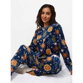 Navy Celestial Slinky Pyjamas