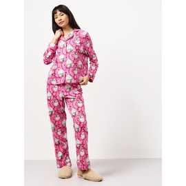 Christmas Santa Claus Pink 2-Piece Pyjama Set