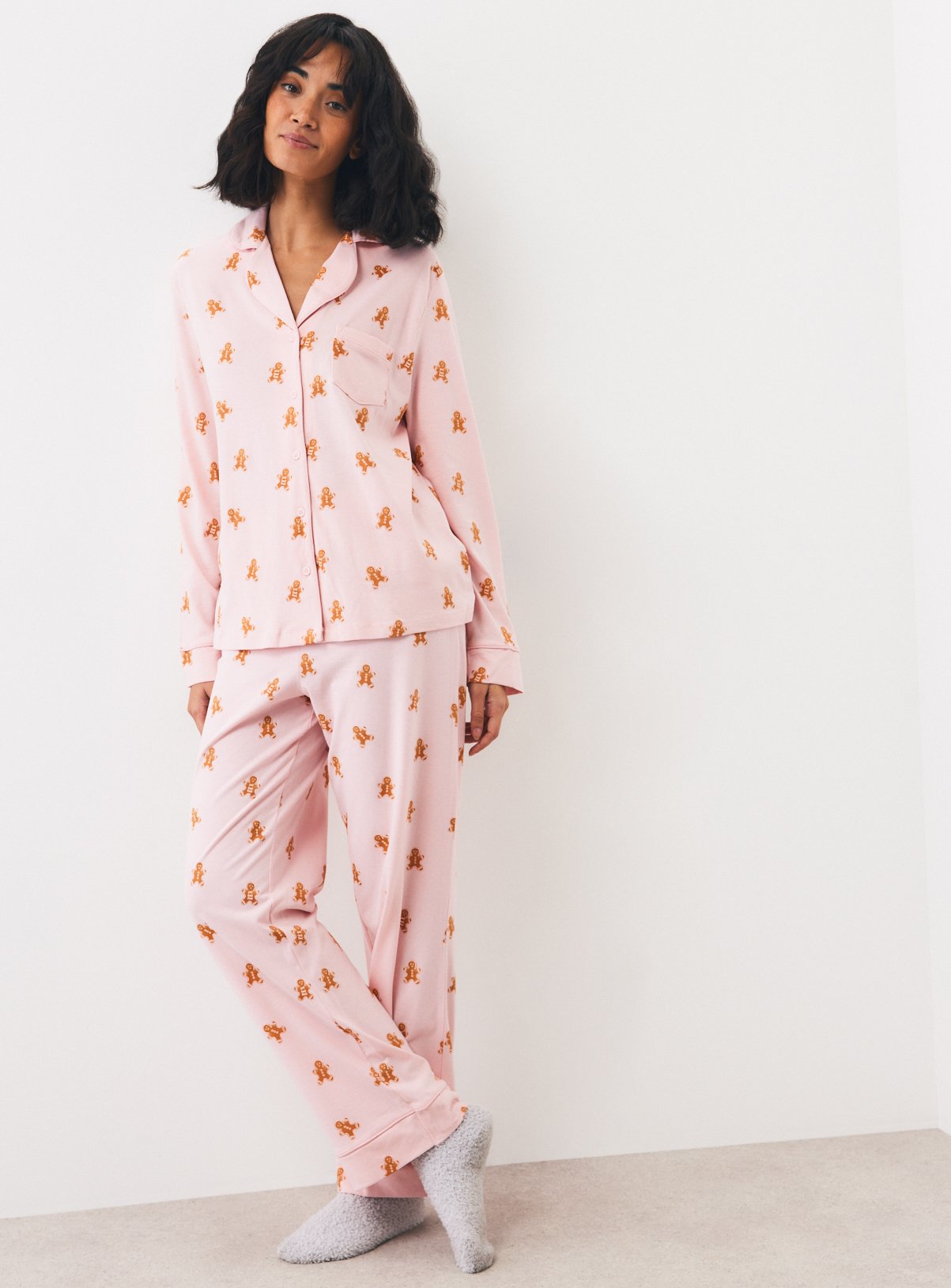 Gingerbread Man Traditional Pyjama Set 