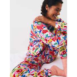 Christmas Pink Baubles Print 2-Piece Pyjama Set