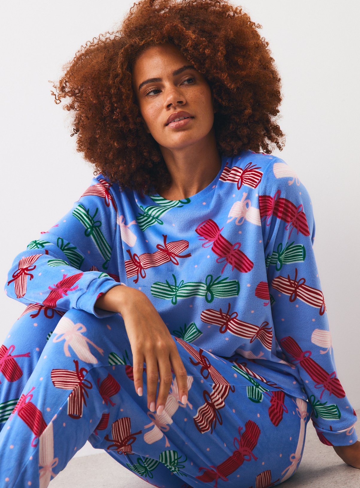 Christmas Cracker Print Pyjama Set 