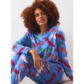 Christmas Cracker Print Pyjama Set