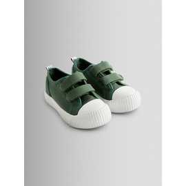 JOJO MAMAN BÉBÉ Double Strap Canvas Trainers Khaki