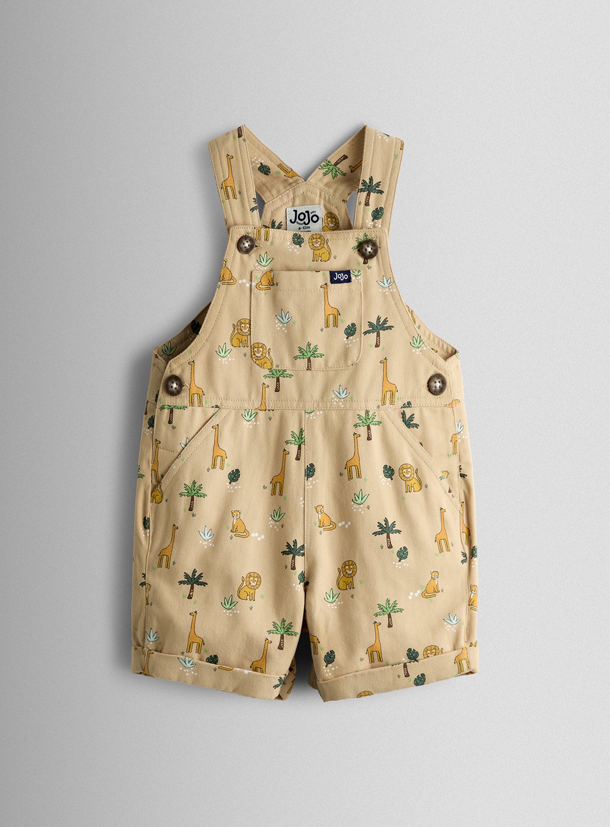 JOJO MAMAN BÉBÉ Safari Printed Dungarees