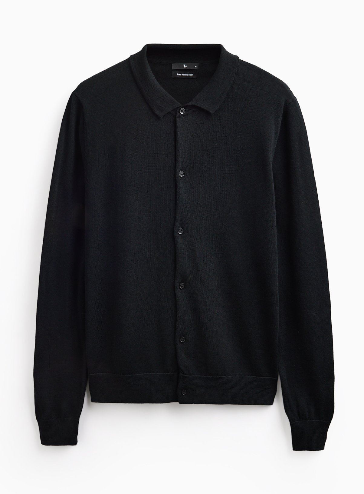 Merino Wool Long Sleeve Cardigan 