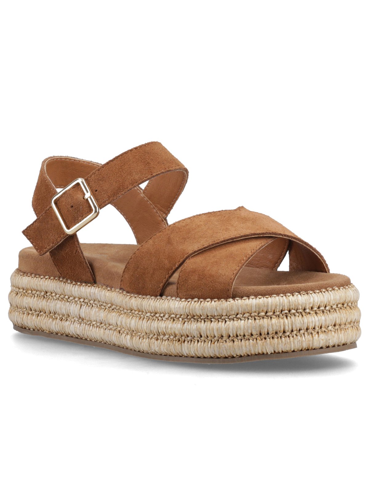 HUSH PUPPIES Rosa Rafia Sandal Tan