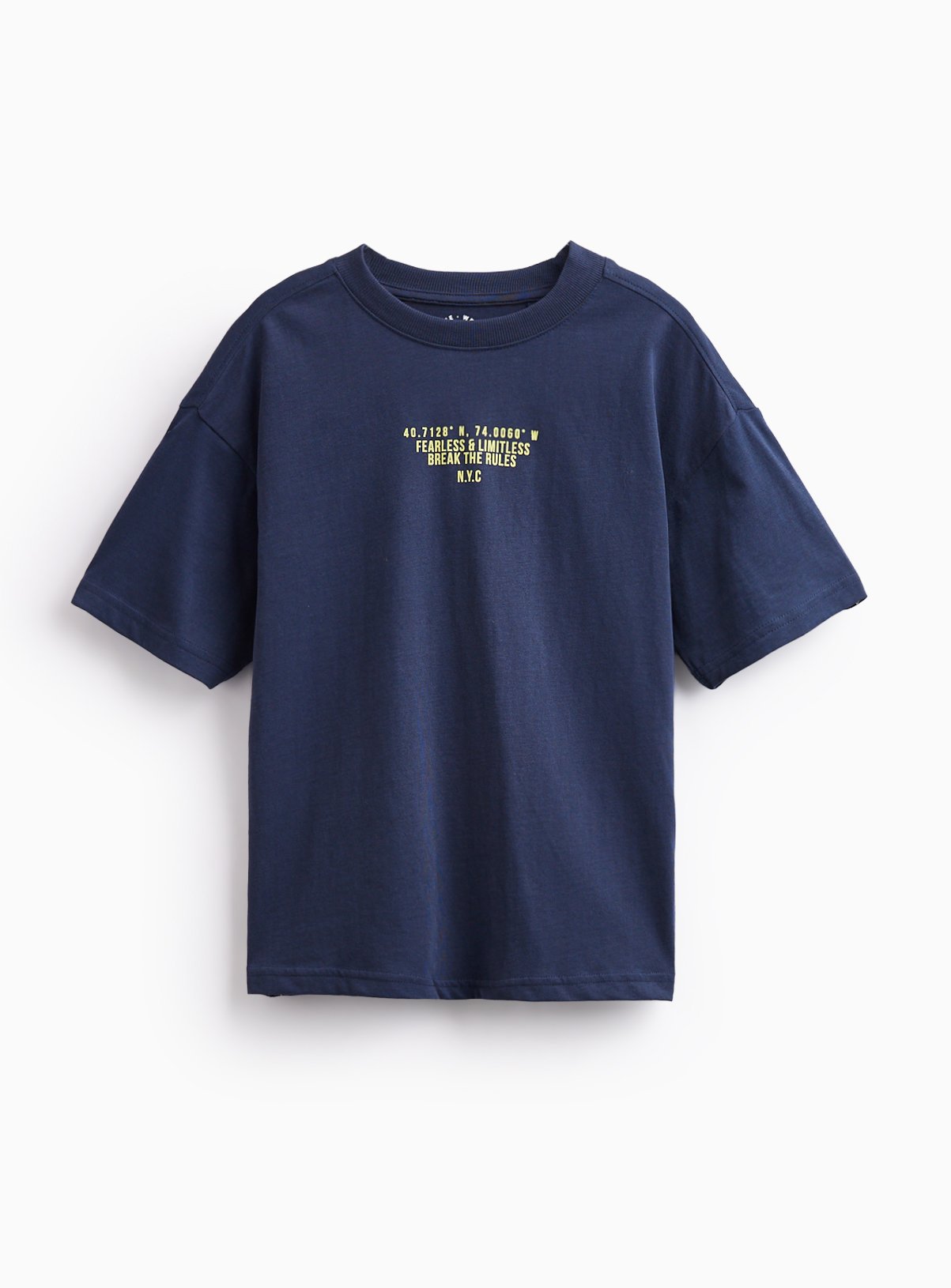 Navy Pure Cotton NYC Graphic T-Shirt 