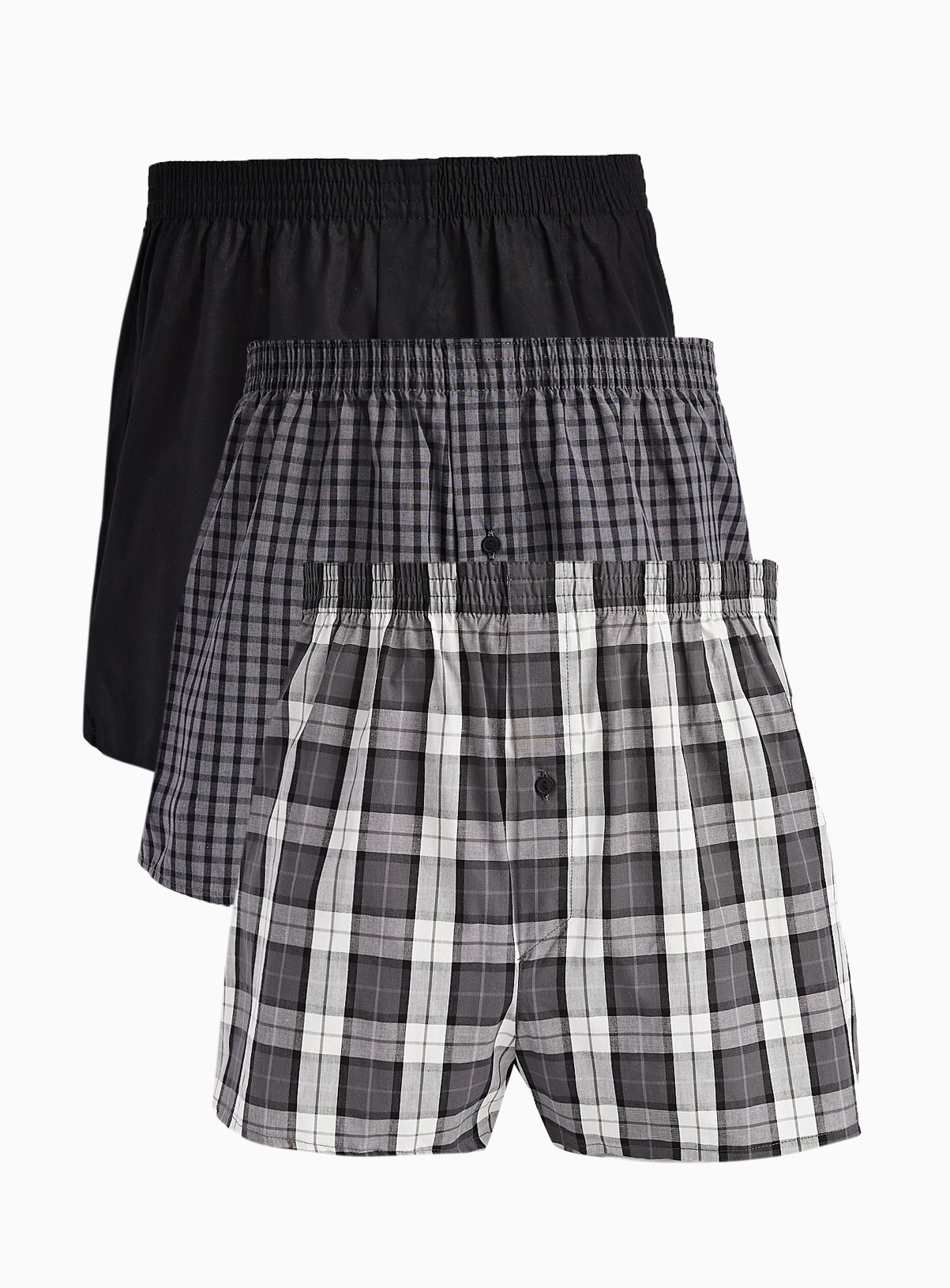 Mono Woven Boxer Shorts 3-Pack 