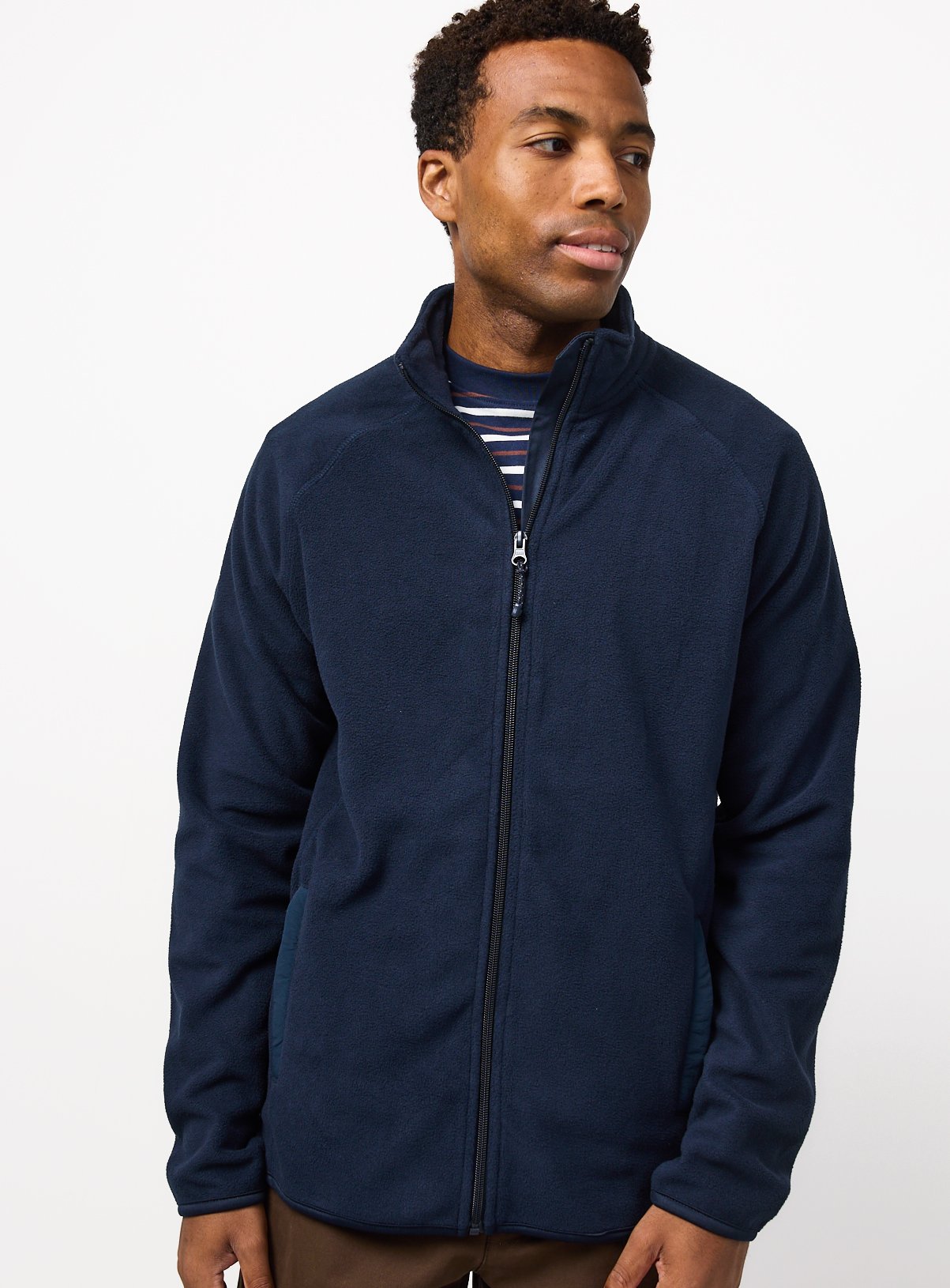 Navy Zip Up Microfleece XXXL