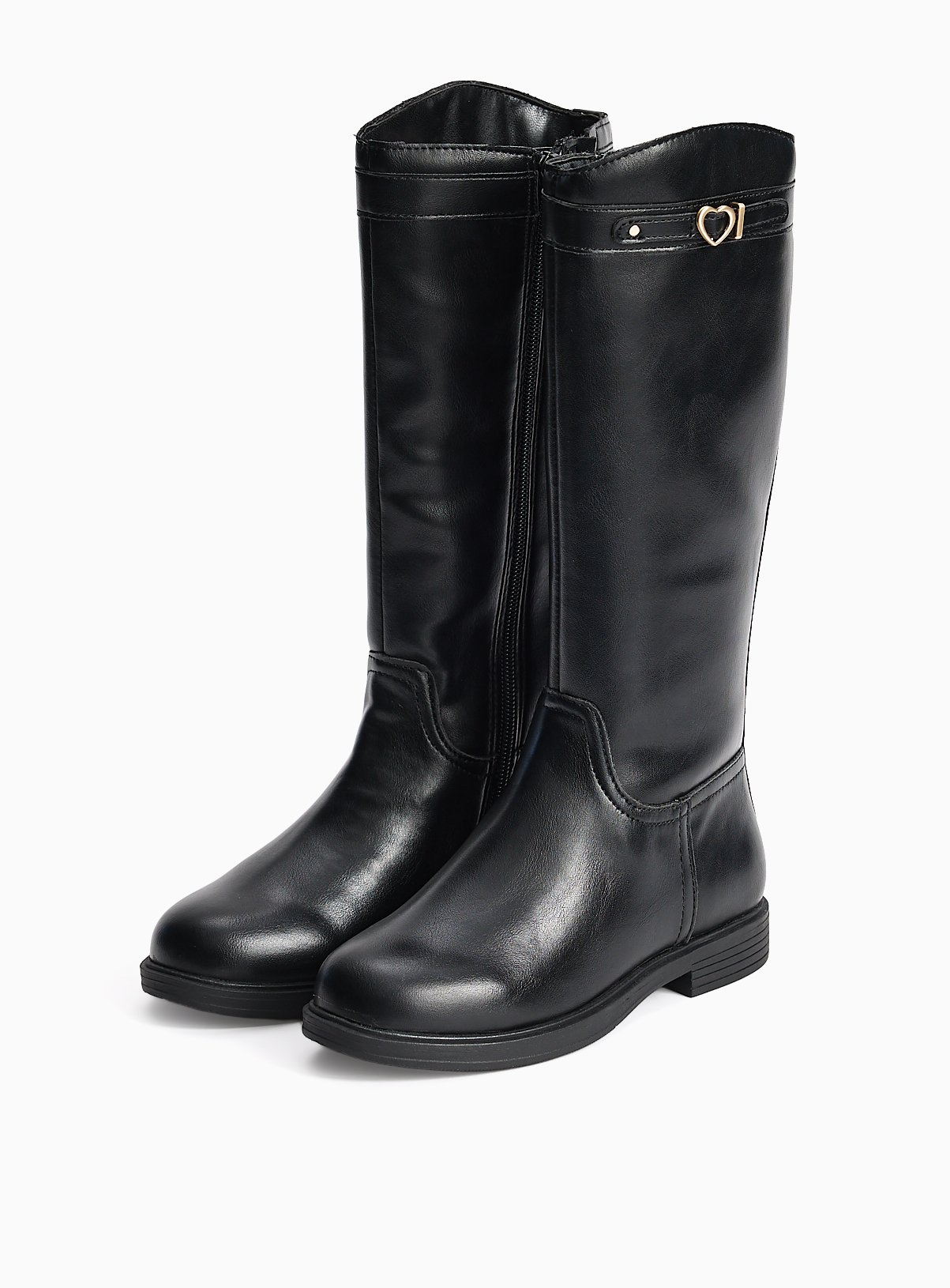 Black Knee High Rider Boots 