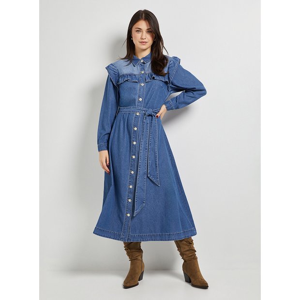 dorothy perkins denim dresses Dorothy Perkins Denim dress - blue - (Pre-owned)