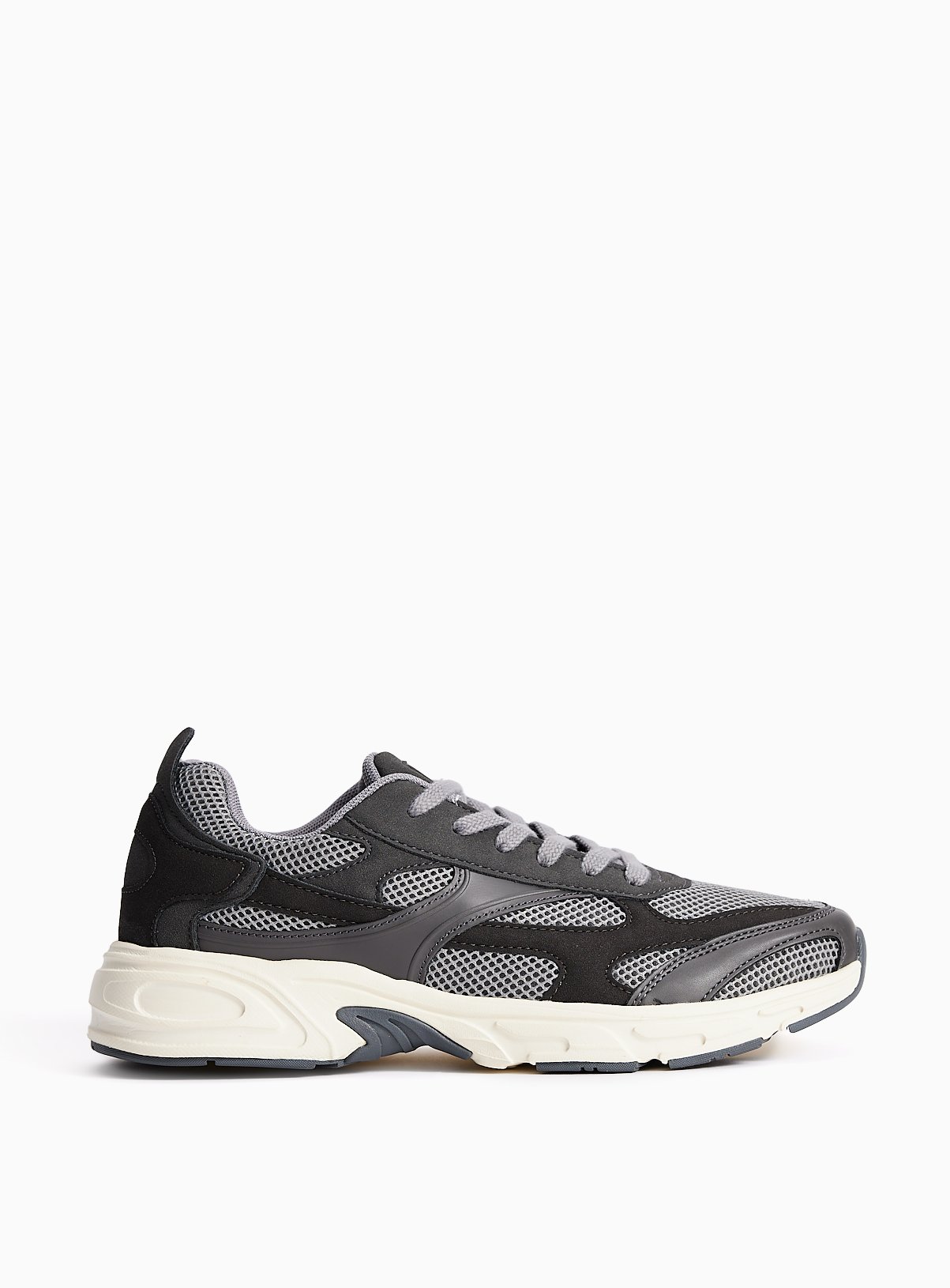 Grey Panel Jogger Trainers 