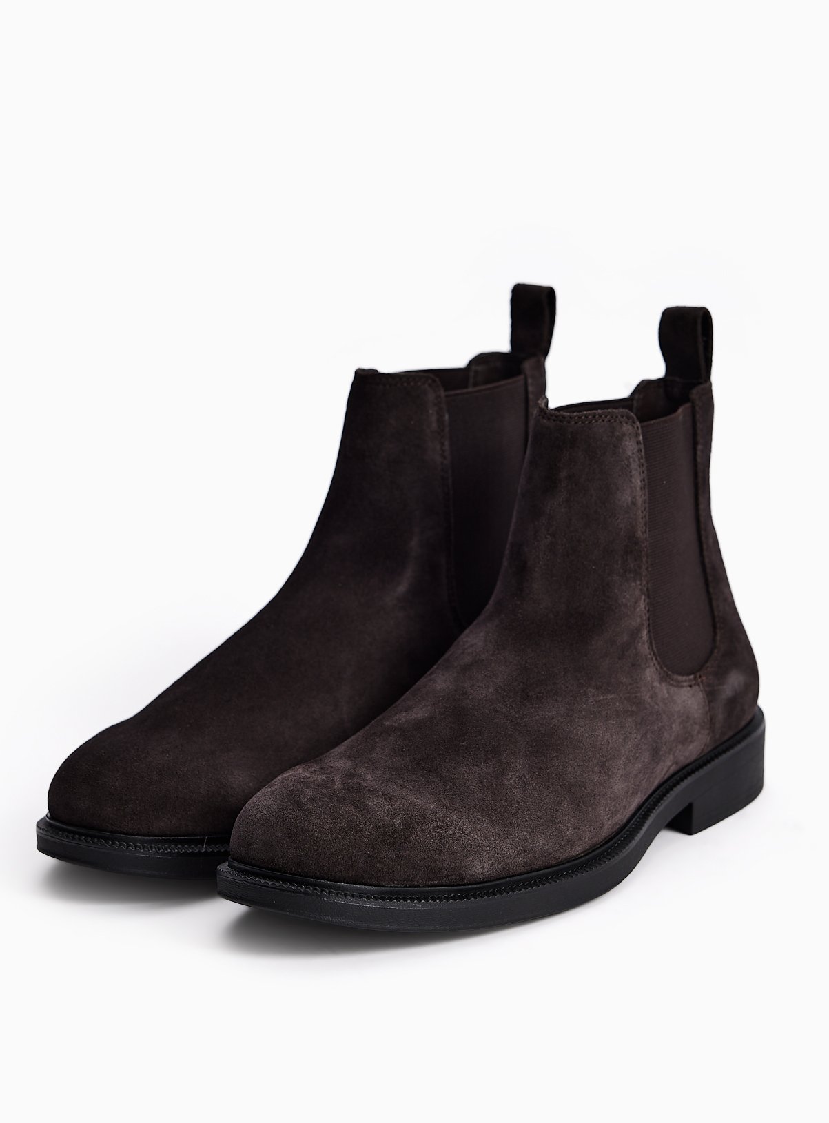 Brown Suede Chelsea Boots 