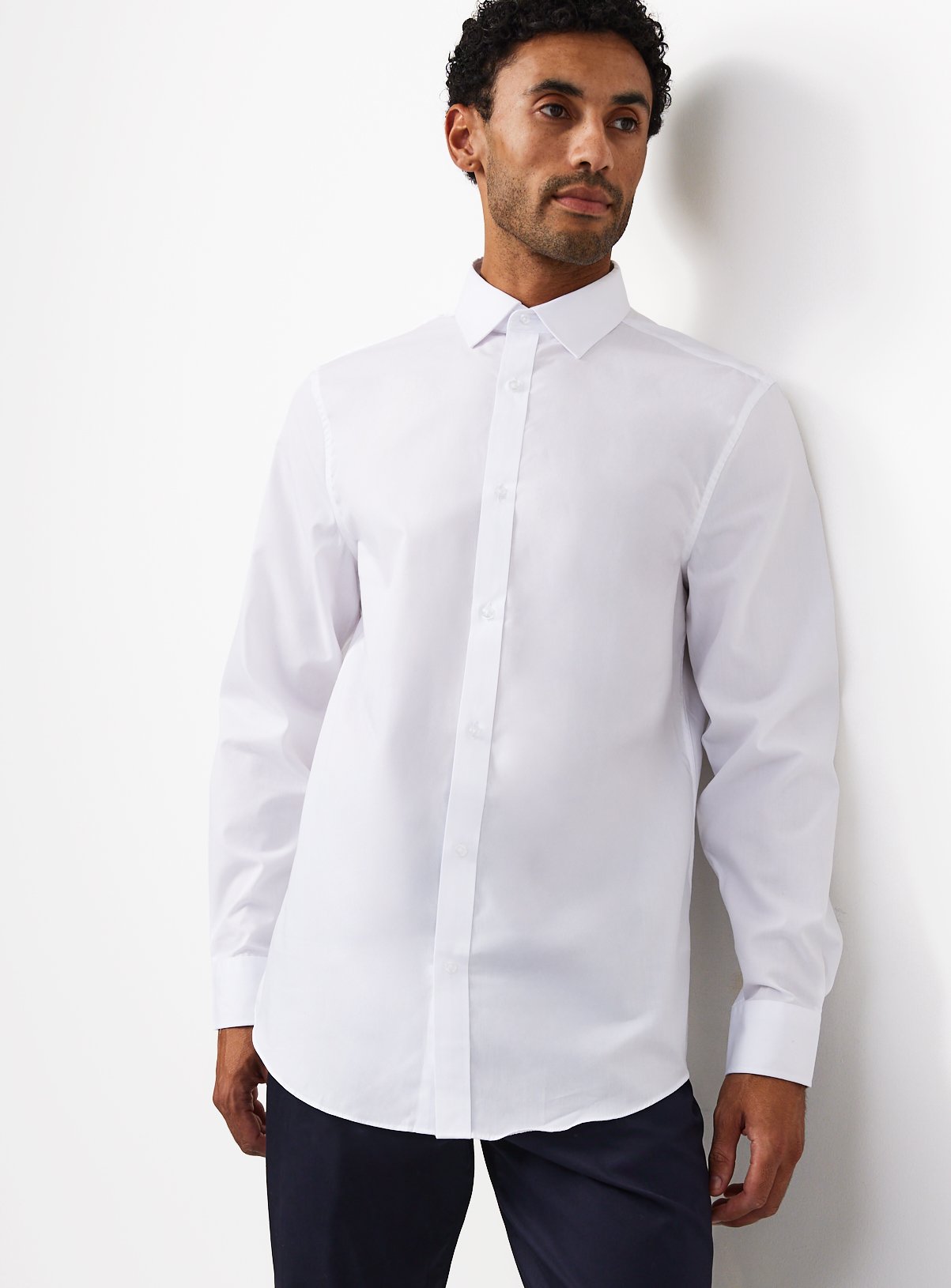White Formal Long Sleeve Shirts 2 Pack 