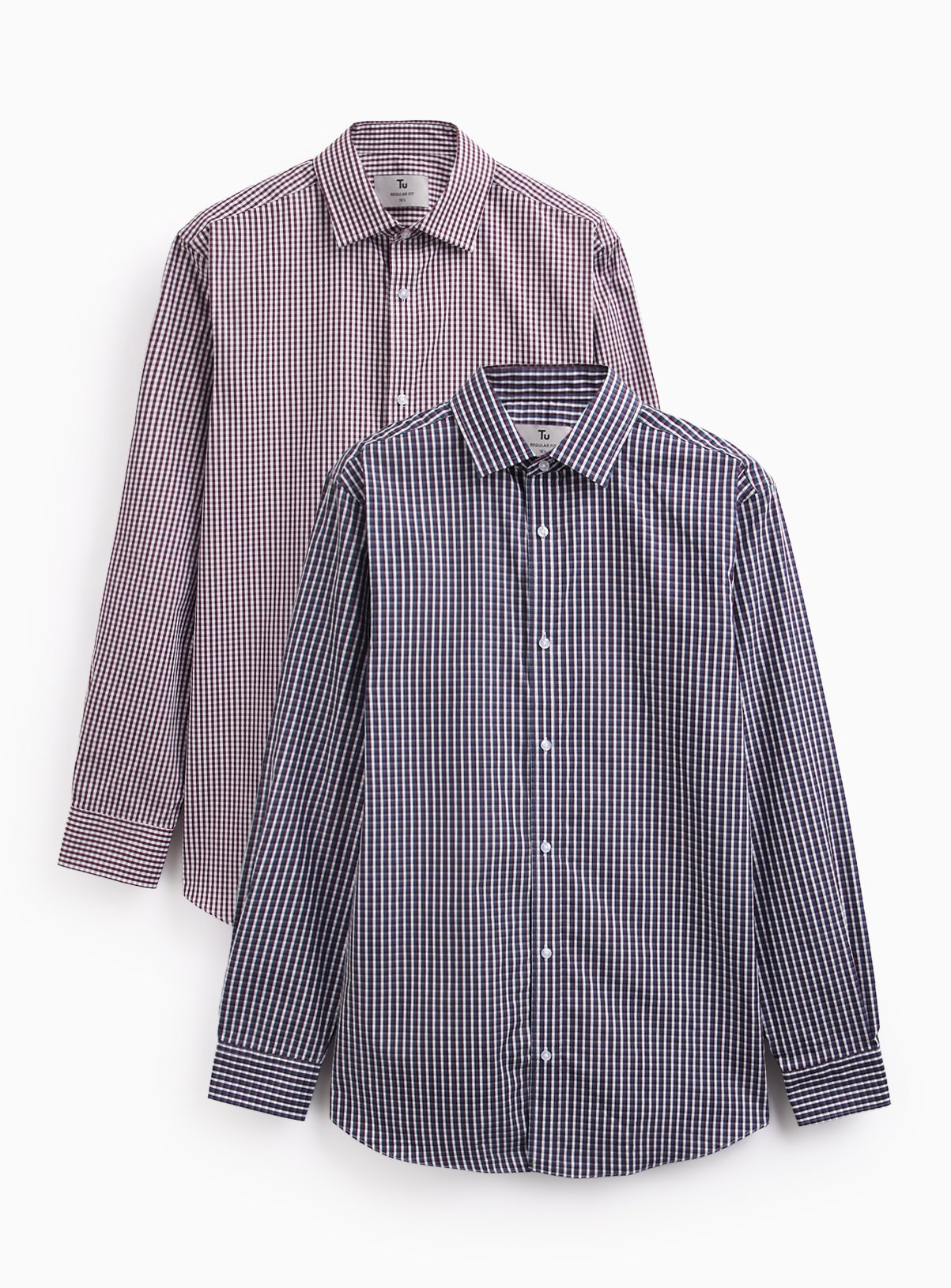 Multi Gingham Patterned Shirt 2-Pack 
