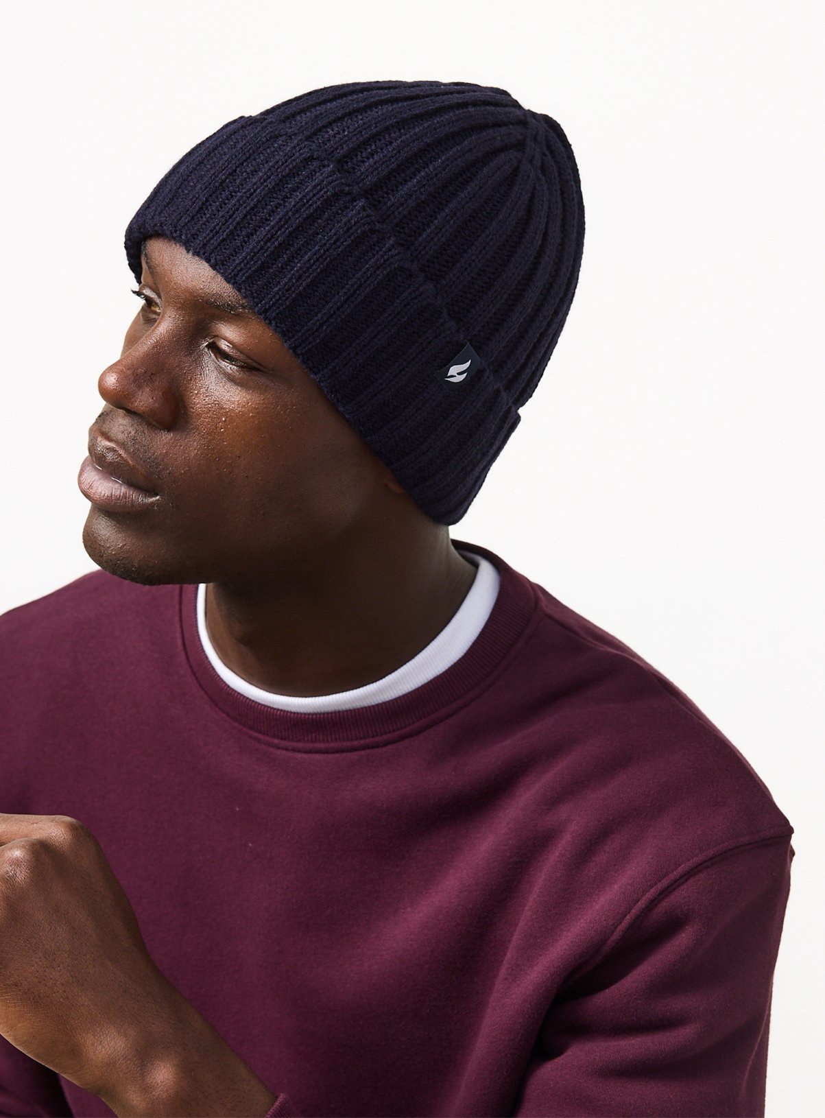 Heat Holders Navy Beanie Hat One Size