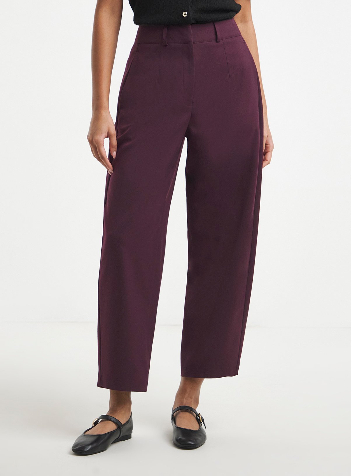 SIMPLY BE Twill Barrel Leg Trouser 18