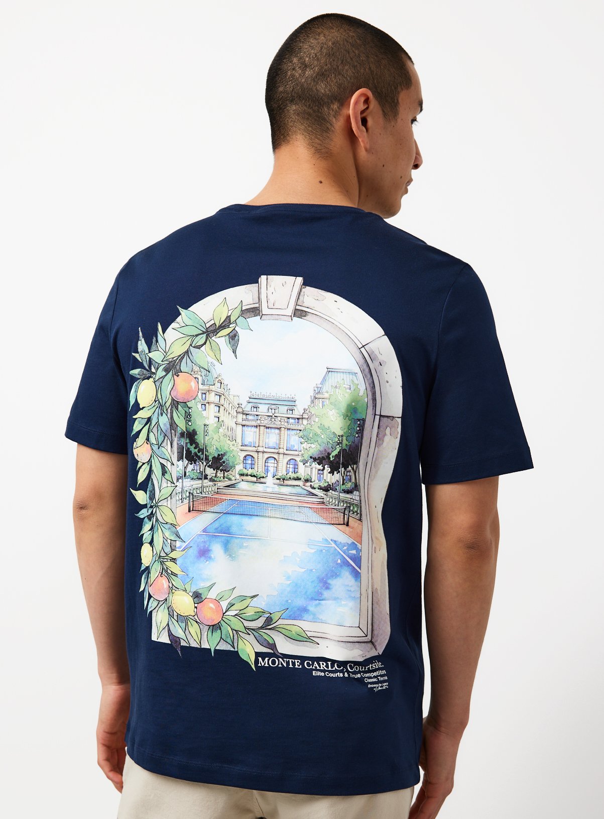 Navy Monte Carlo Graphic T-Shirt 