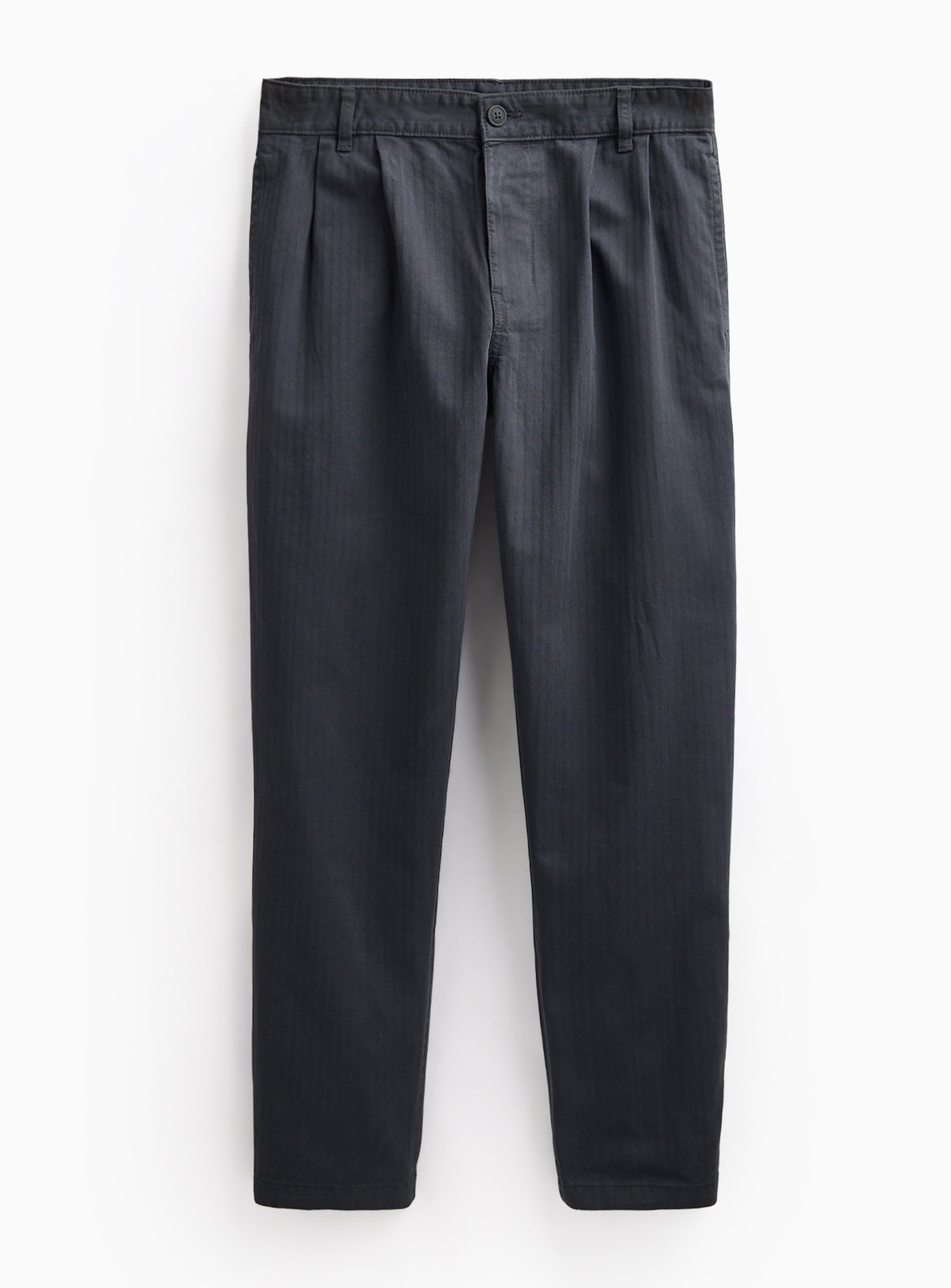 Charcoal Pleat Front Trousers 