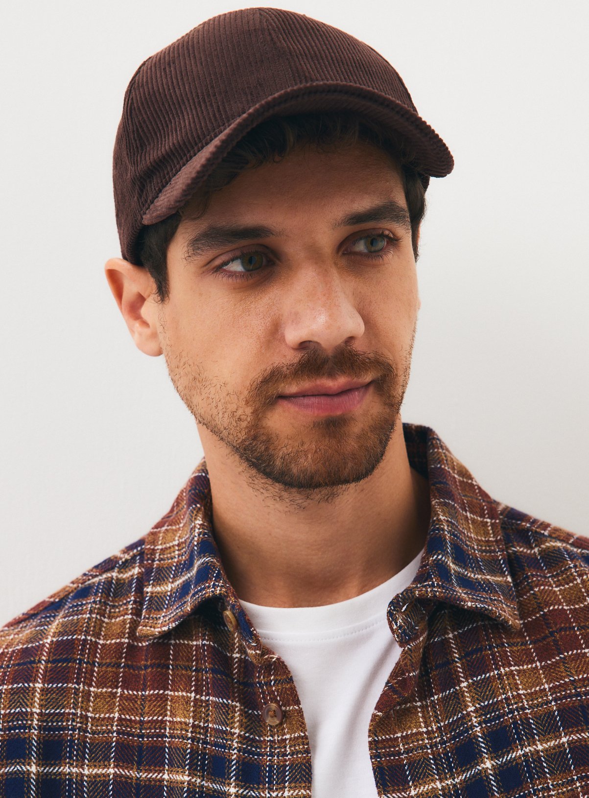 Brown Corduroy 6-Panel Cap One Size