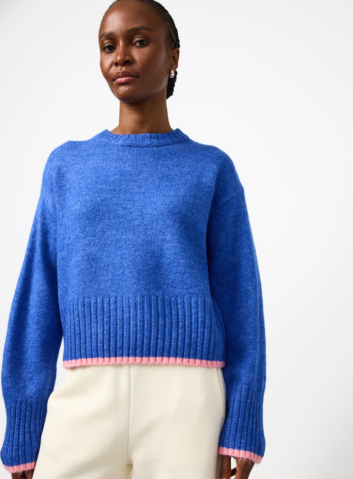 Boxy Deep Rib Jumper 