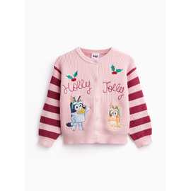Bluey Holly Jolly Varsity Christmas Cardigan