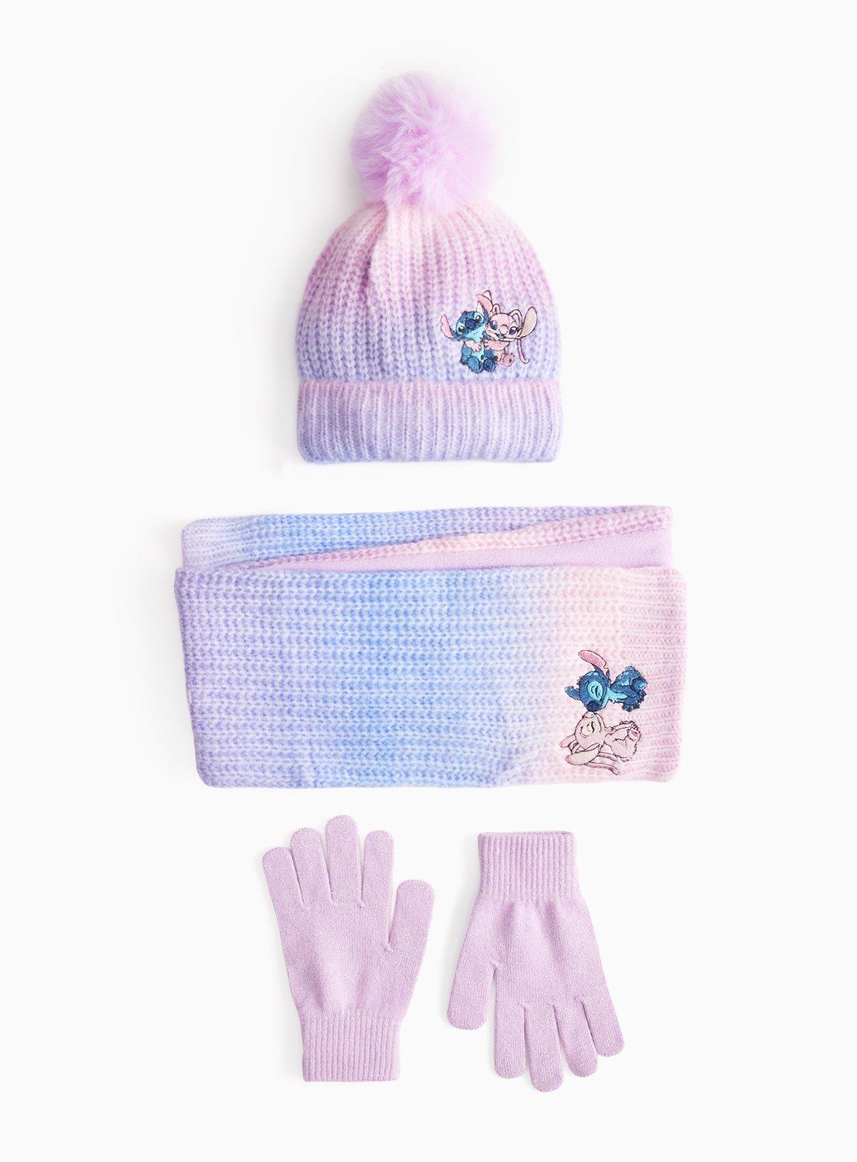 Disney Lilo & Stitch Hat, Scarf & Gloves Set 