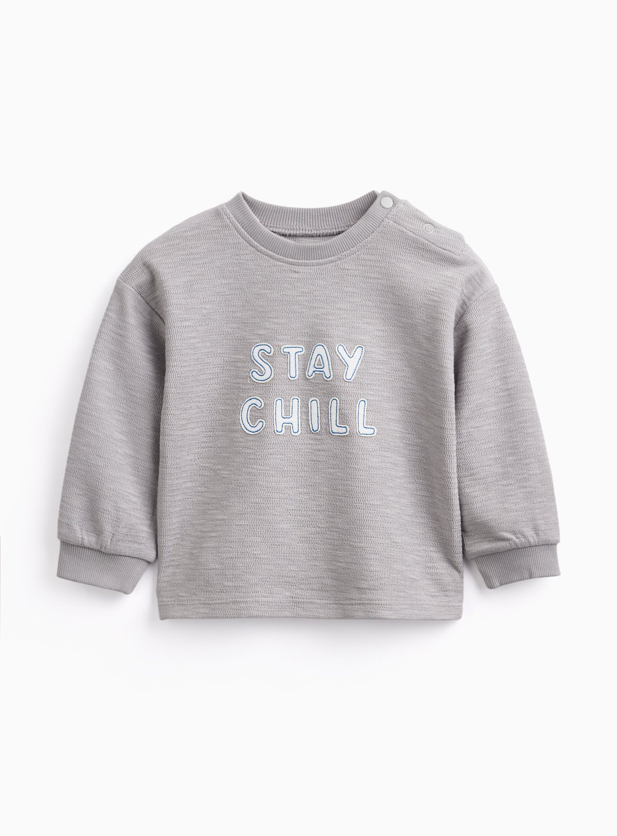 Grey Stay Chill Sweat Top 