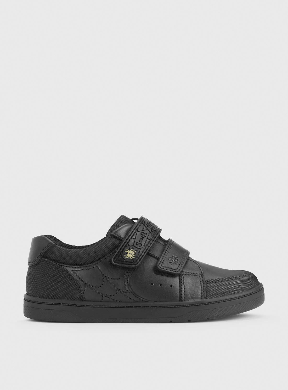 START-RITE Spider Web Black Leather Shoe