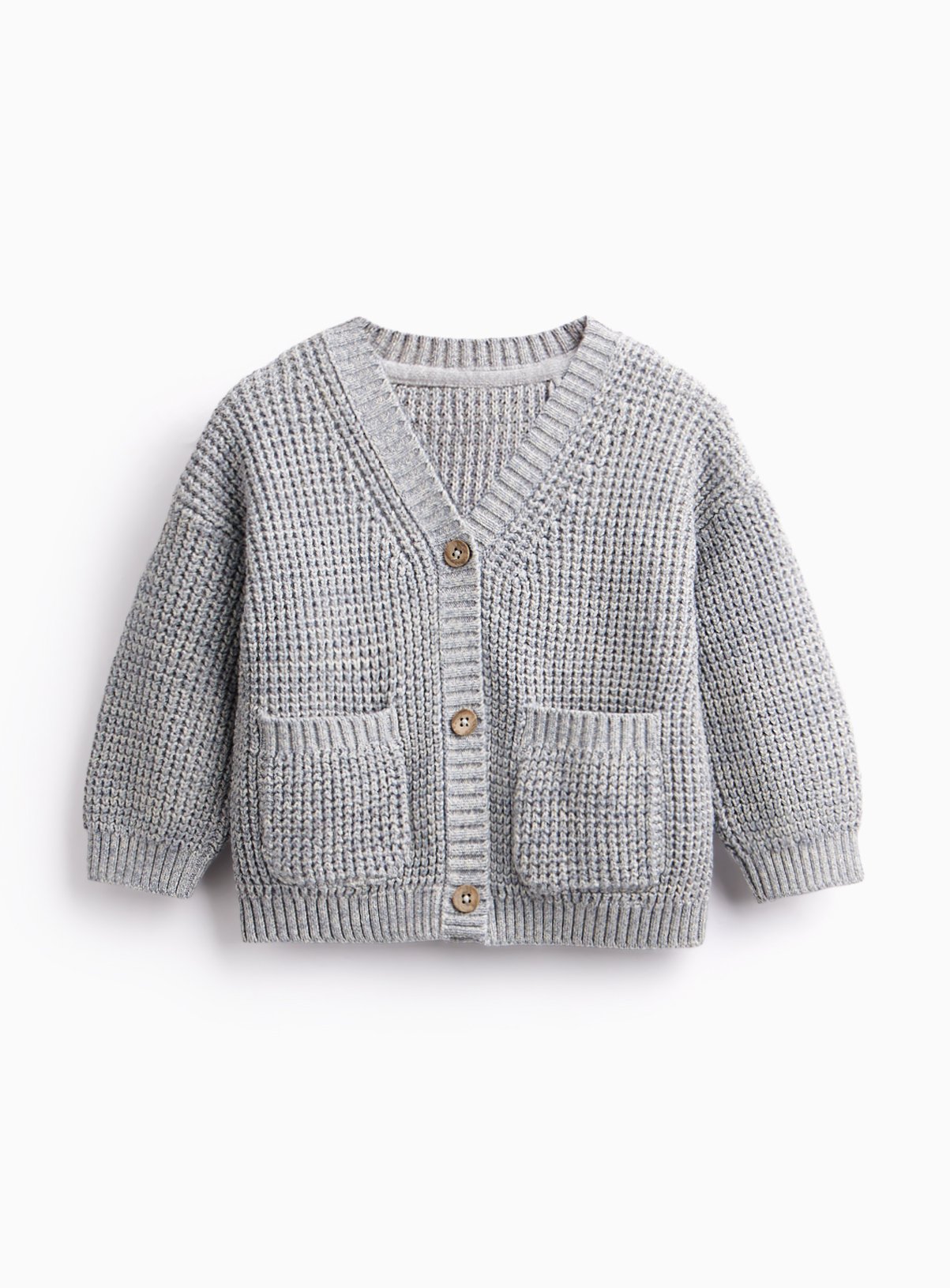Grey Knitted Cardigan 