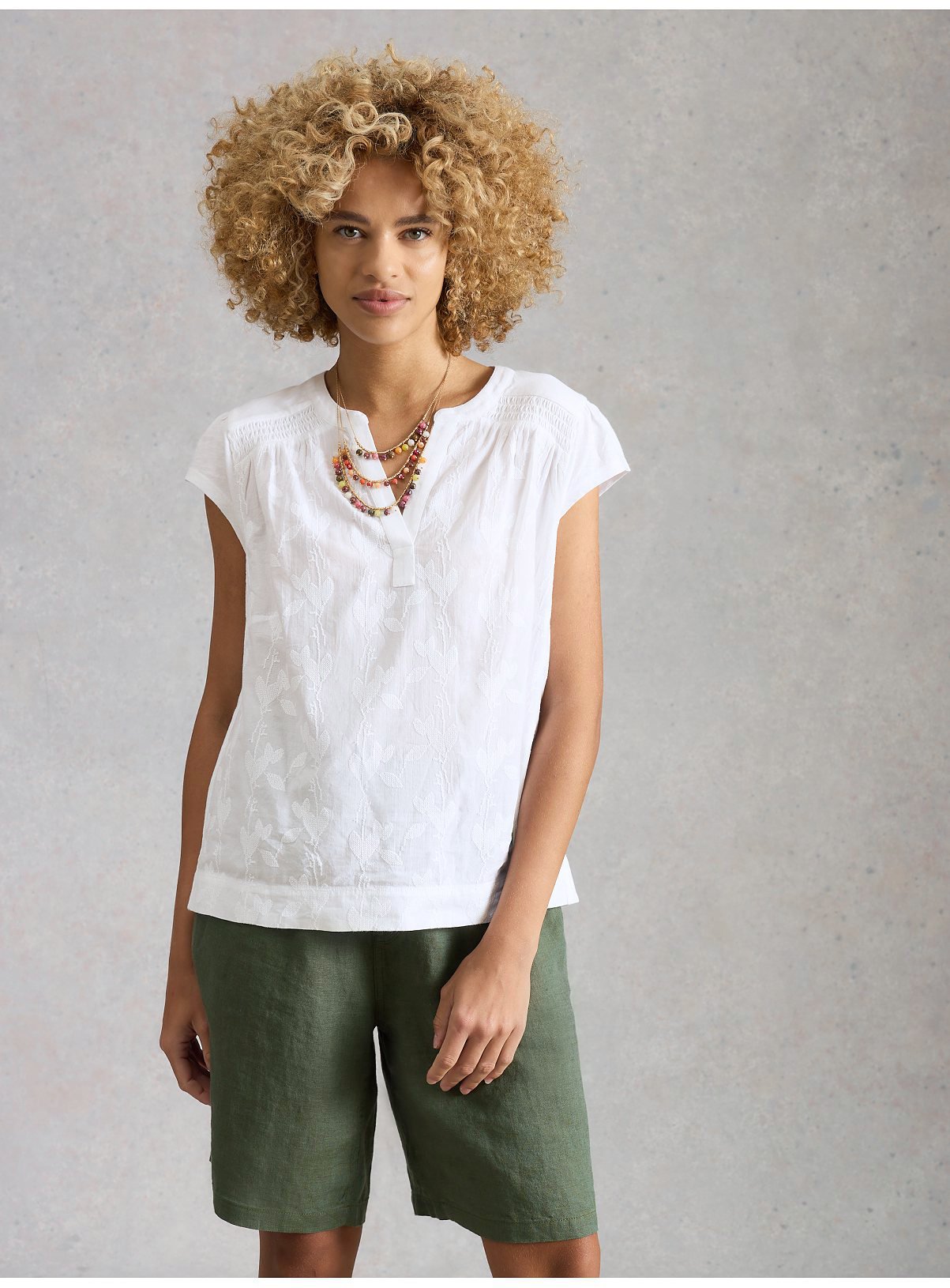 WHITE STUFF Amelia Embroidery Top 