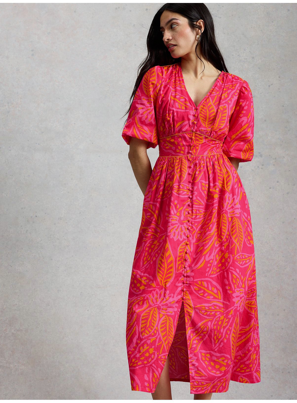 WHITE STUFF Leela Midi Dress 