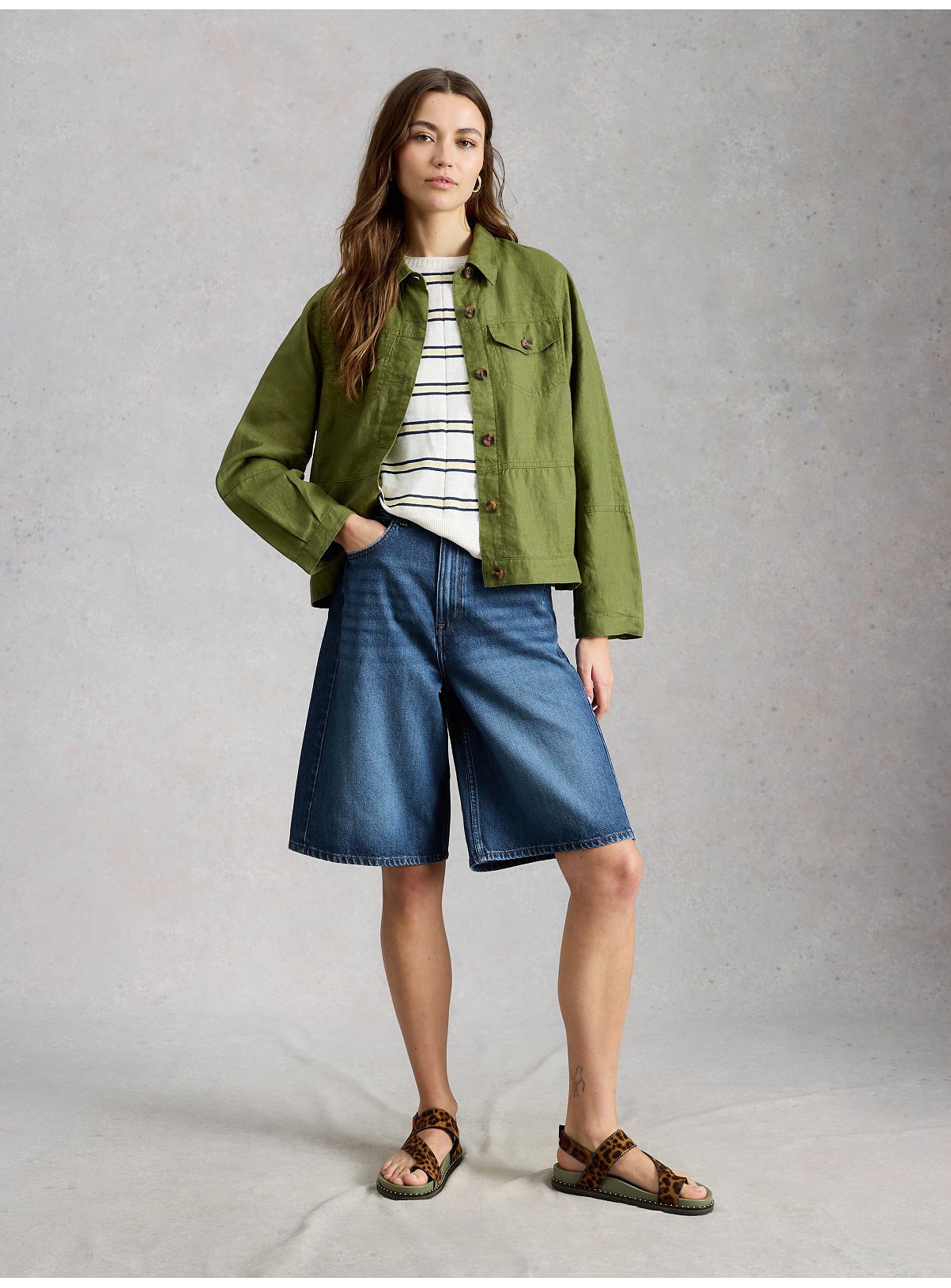 WHITE STUFF Jodi Denim Jort 