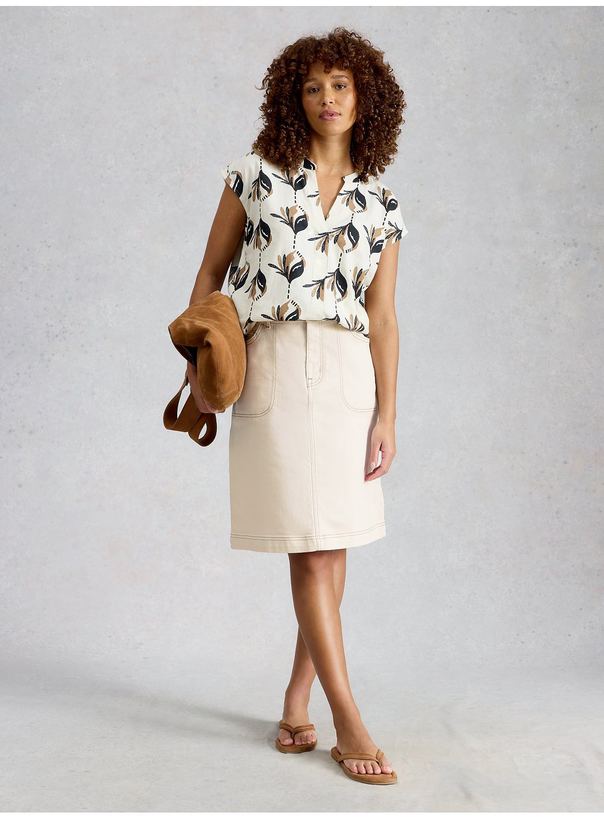 WHITE STUFF Tia Denim Skirt