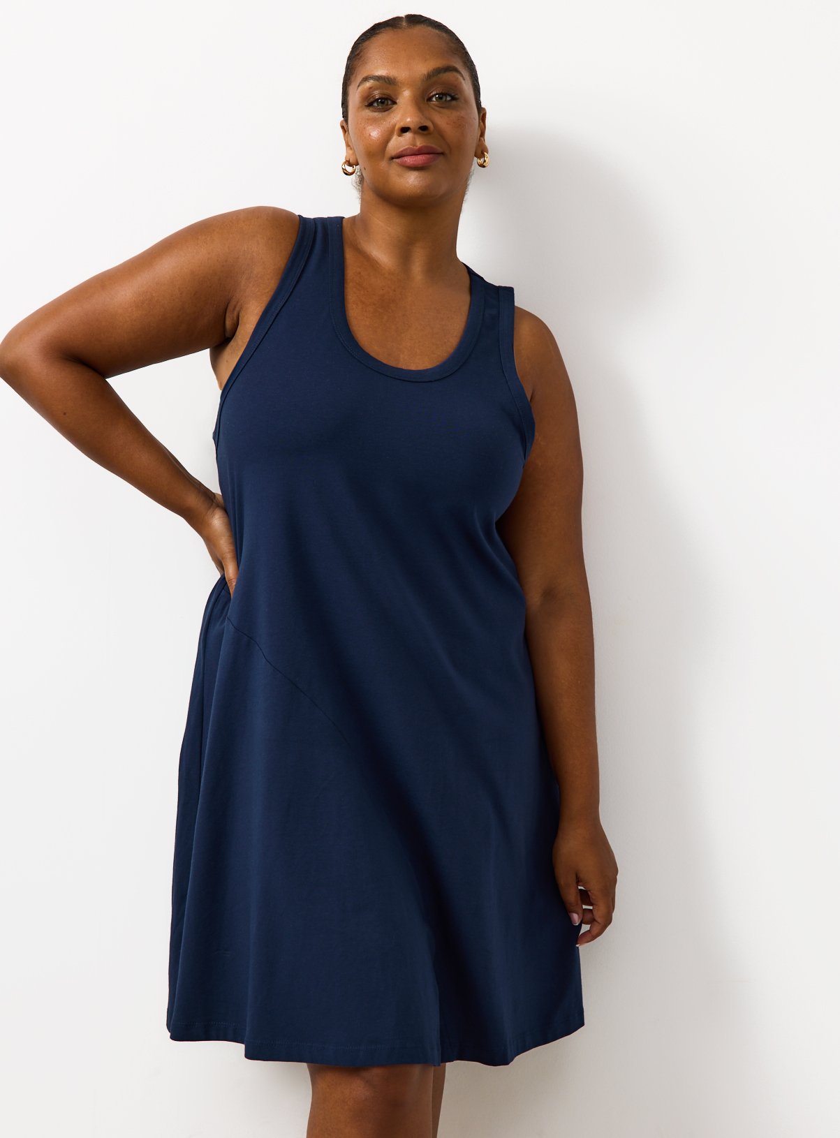 Jersey Mini Panel Dress 