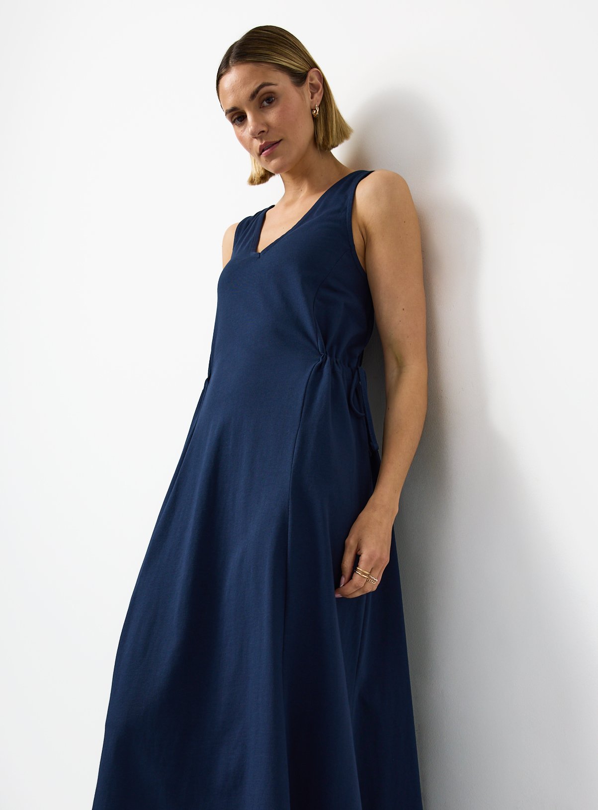 Jersey Tie Side Midaxi Dress 