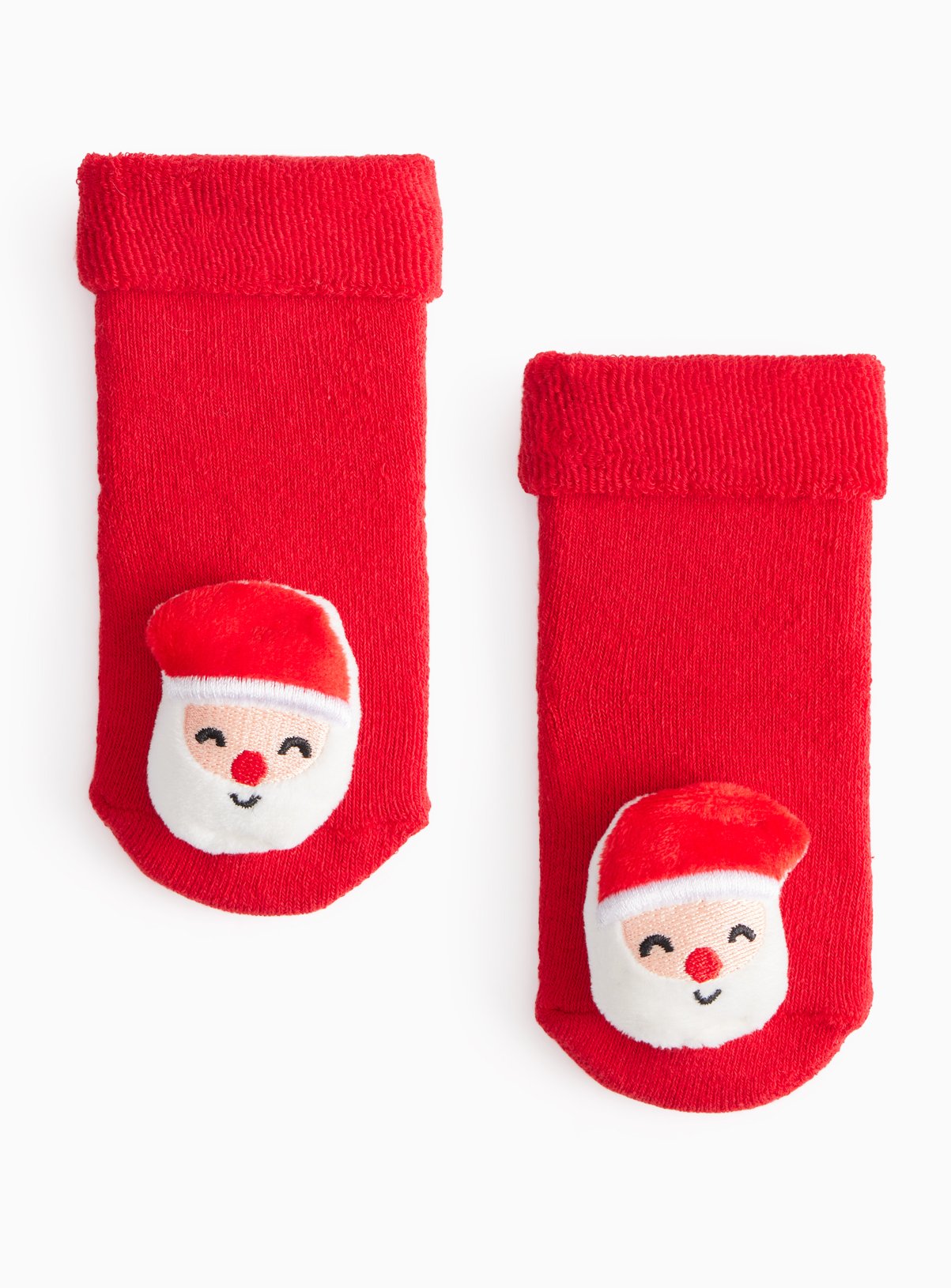 Red Santa Rattle Socks 