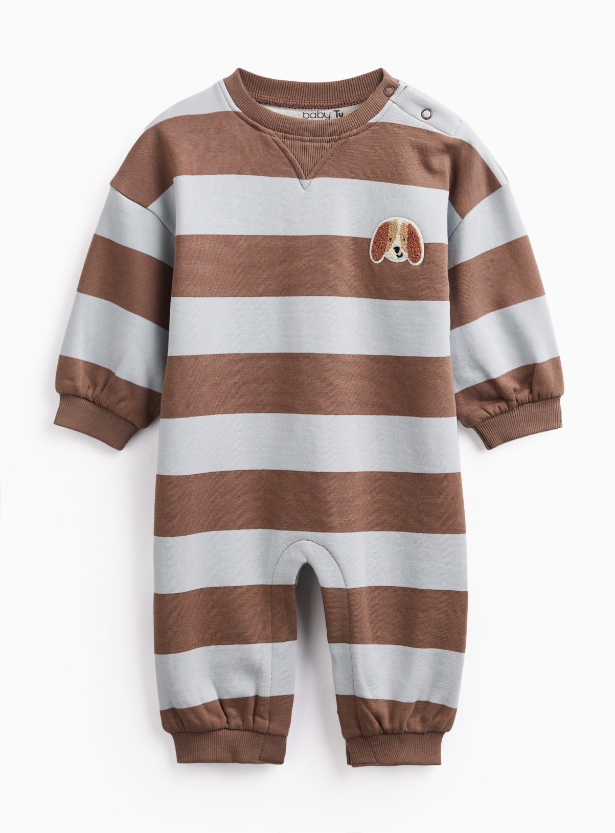 Stripe Dog Sweat Romper 6-9 months