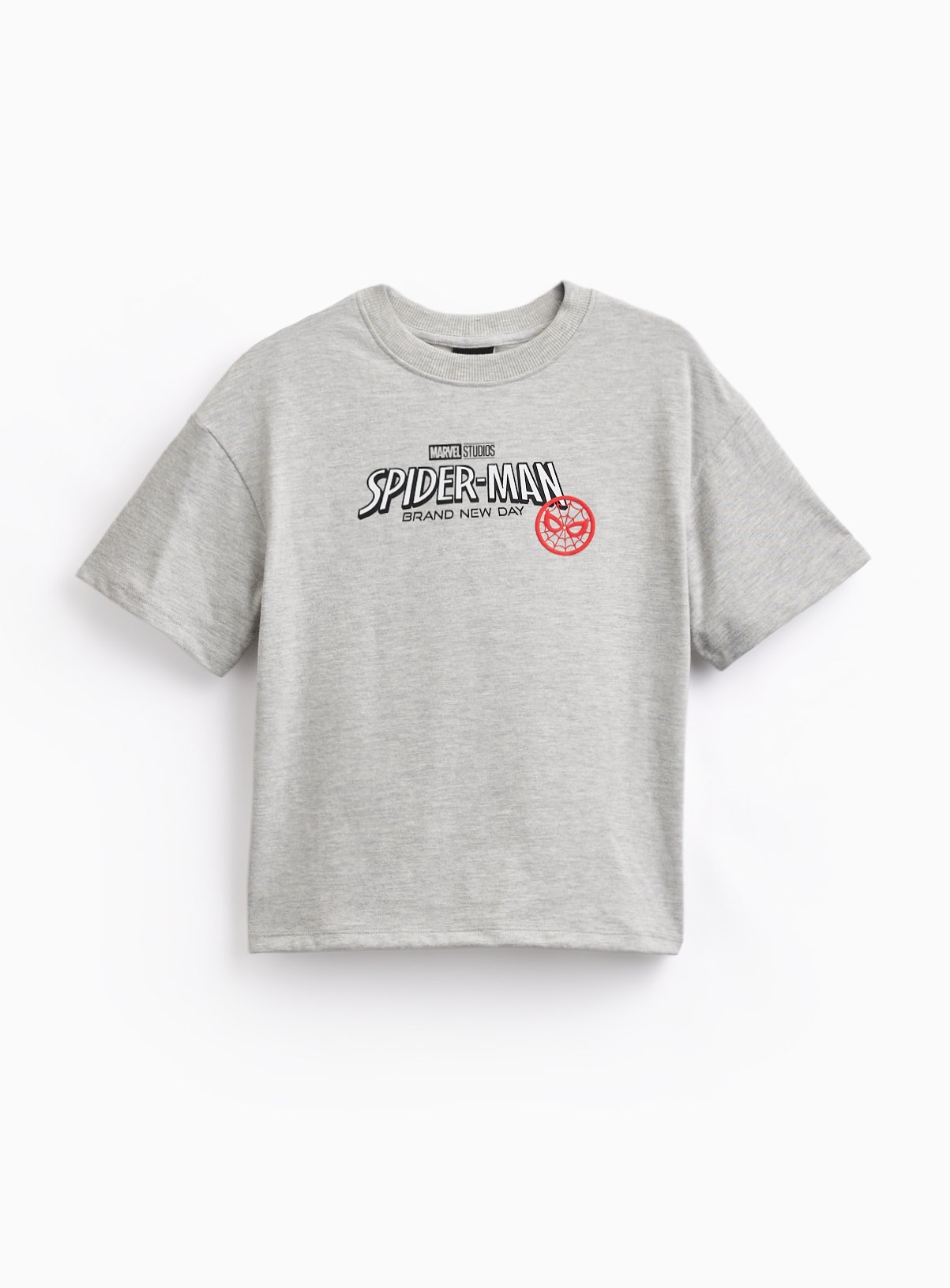 Grey Marl Spider-Man Graphic T-Shirt 5 years