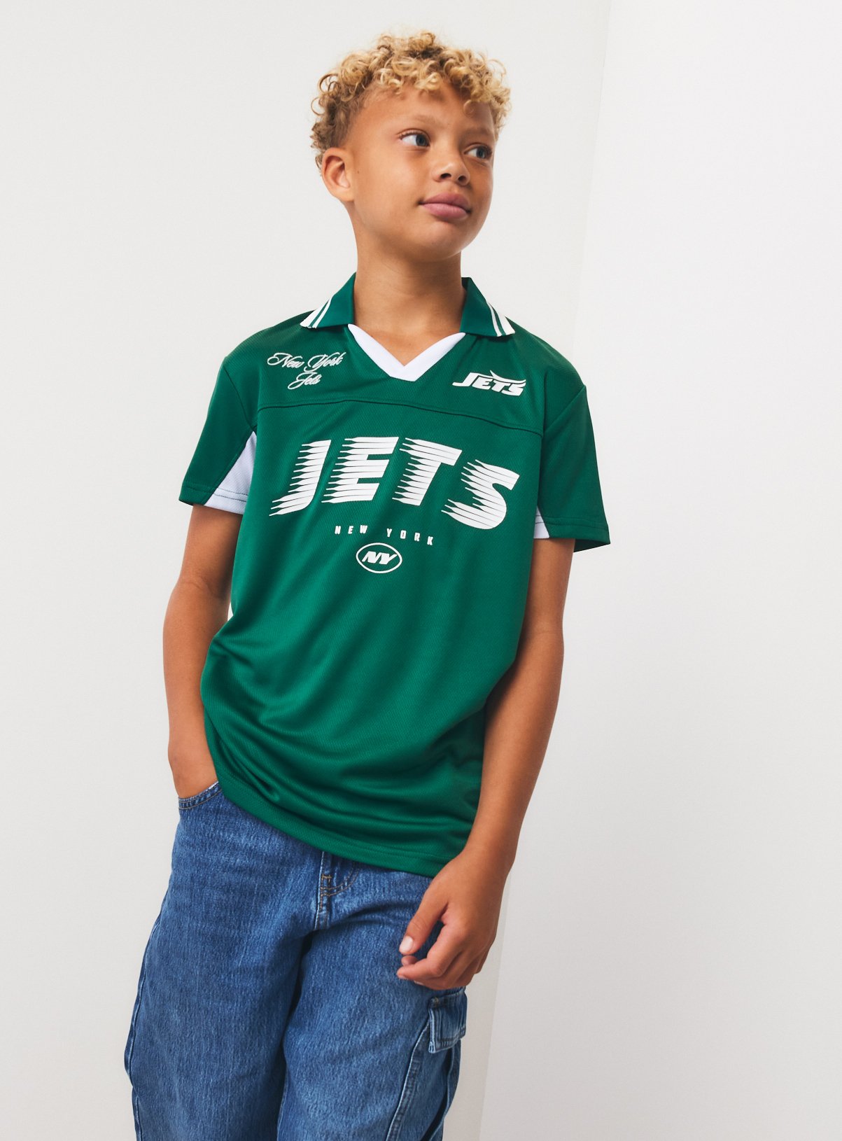 Green New York Jets 90s Retro NFL Jersey 5 years
