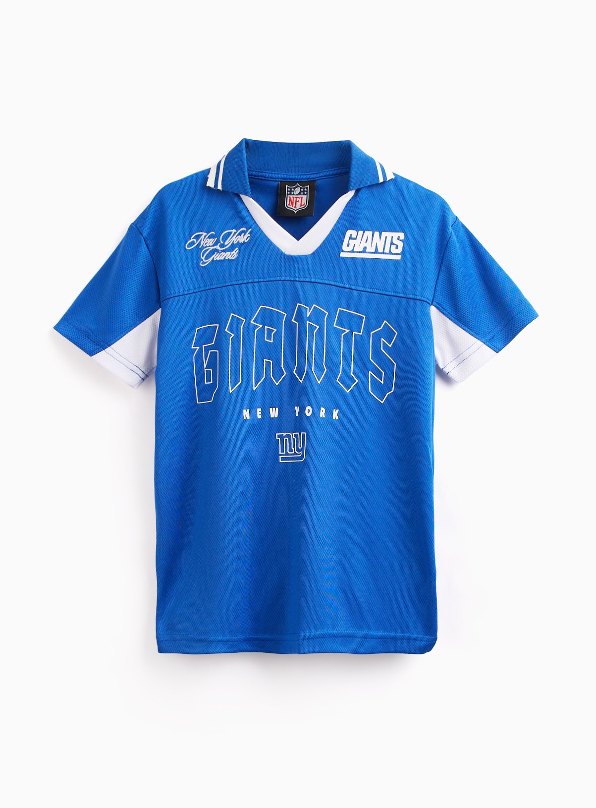 Blue New York Giants 90s Retro NFL Jersey 12 years